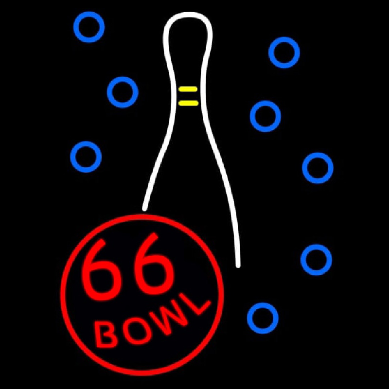 66 Bowl Neonkyltti