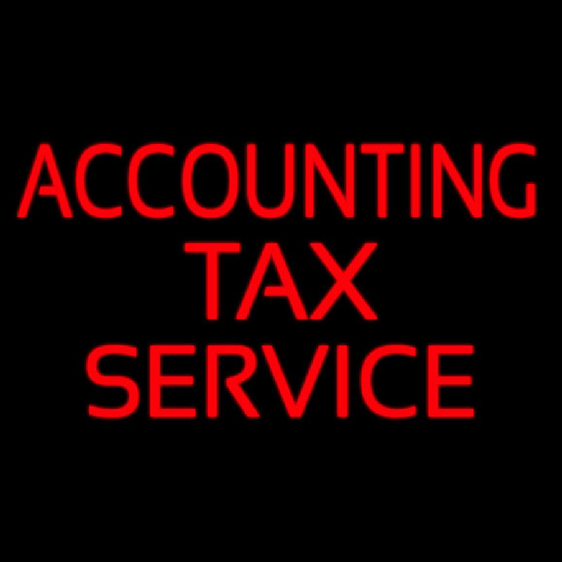 Accounting Ta  Service Neonkyltti