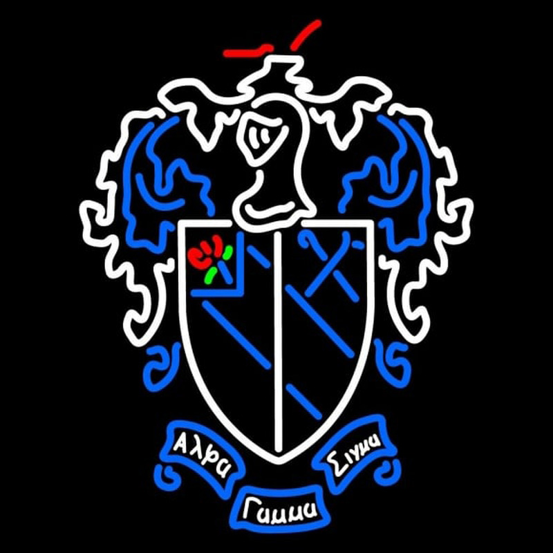 Alpha Gamma Sigma Chapters Logo Neonkyltti