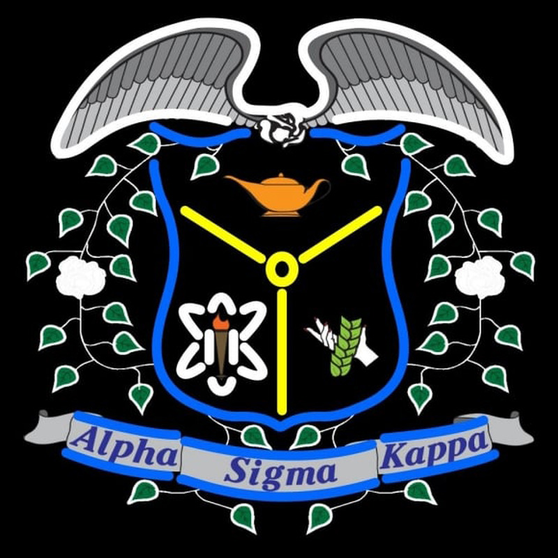 Alpha Sigma Kappa Logo Neonkyltti