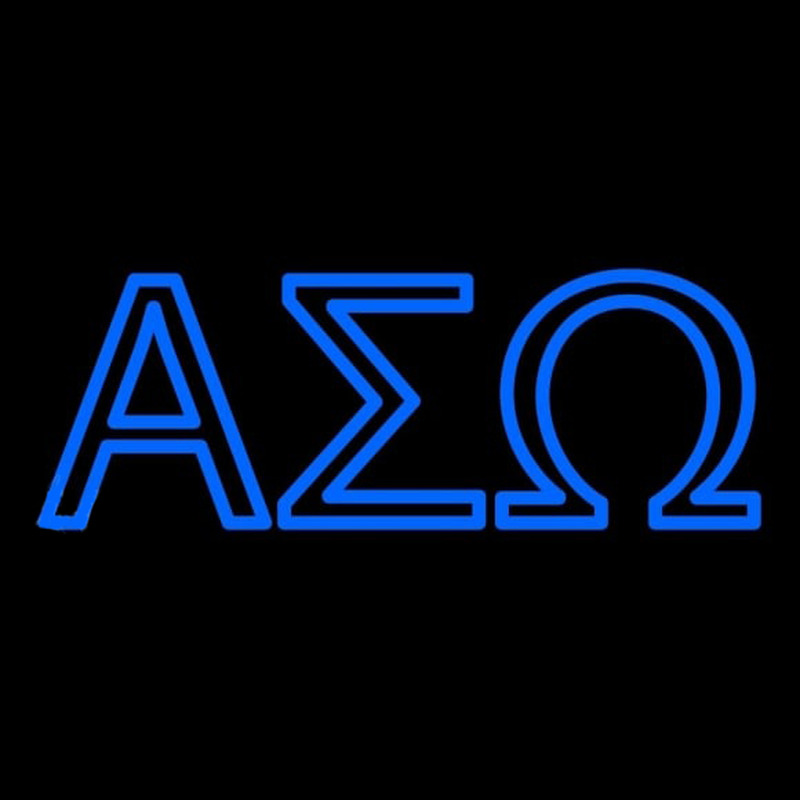 Alpha Sigma Omega Latina Greek Neonkyltti