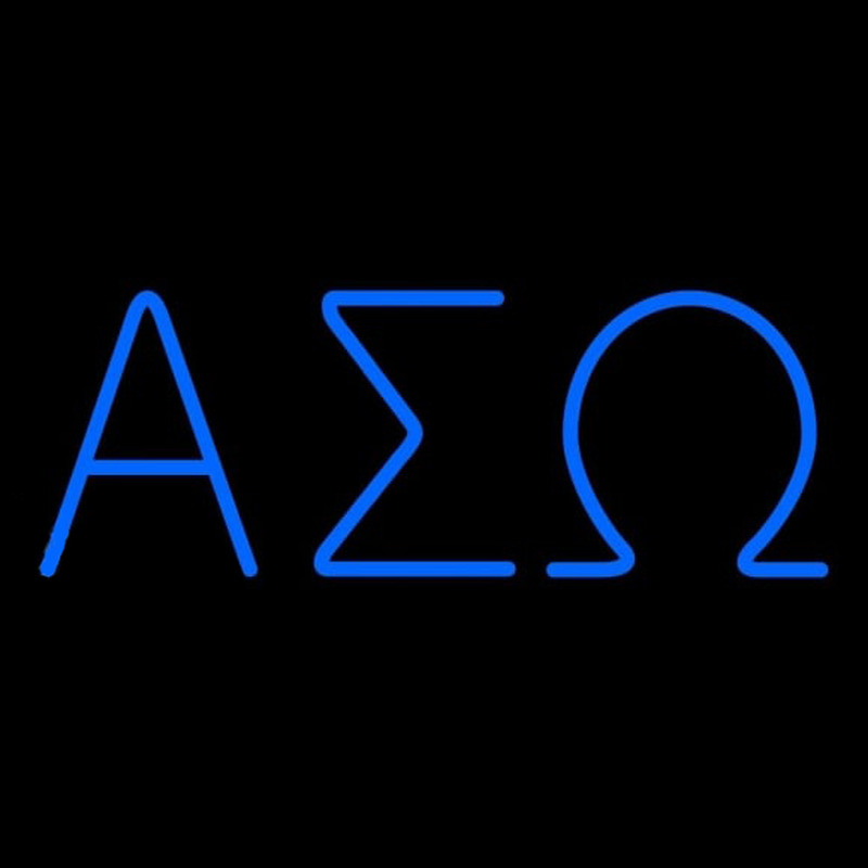 Alpha Sigma Omega Latina Greek Neonkyltti