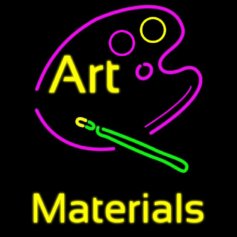 Art Materials Neonkyltti