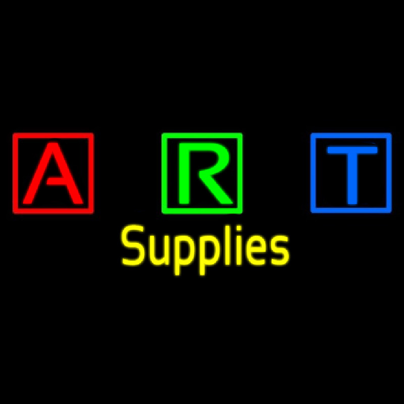 Art Supplies With Three Multi Color Bo  Neonkyltti