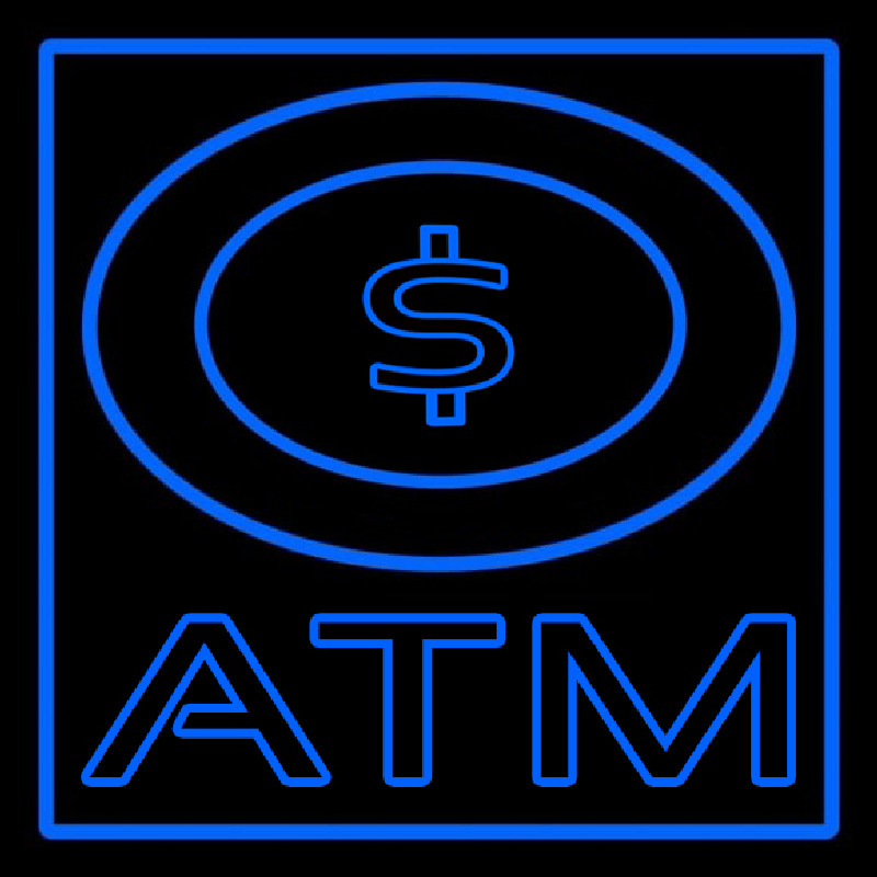 Atm With Dollar Symbol Neonkyltti