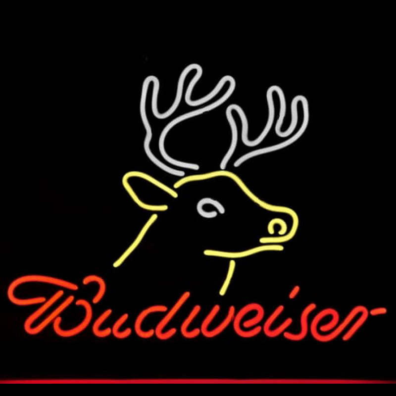 BUDWEISER BUSCH DEER Neonkyltti