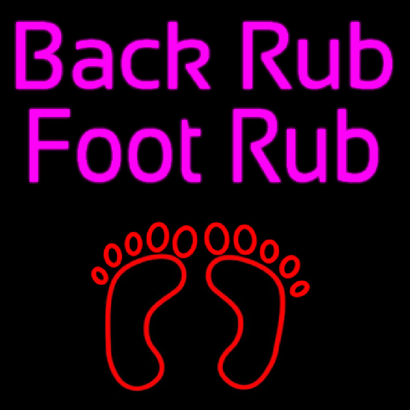 Back Rub Foot Rub With Foot Neonkyltti