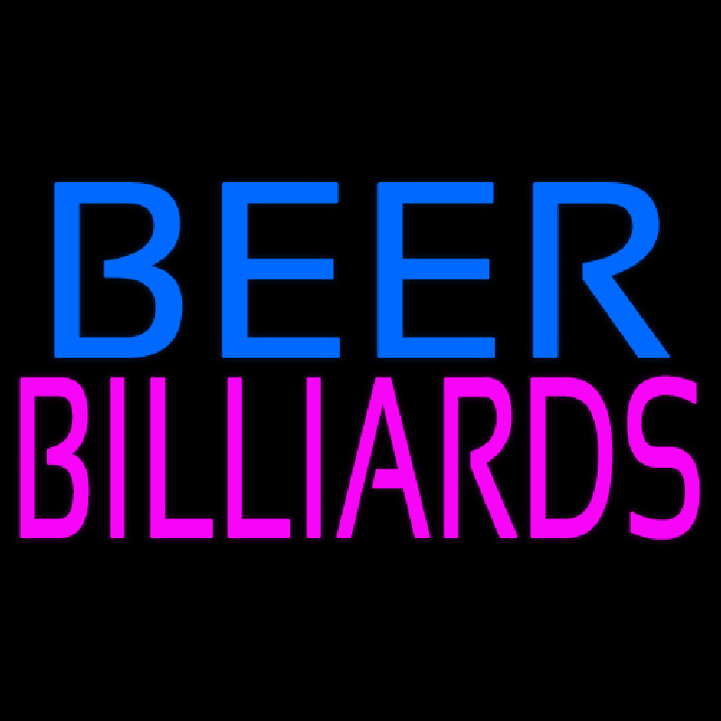 Beer Billiards Neonkyltti