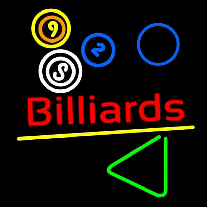 Billiards Neonkyltti