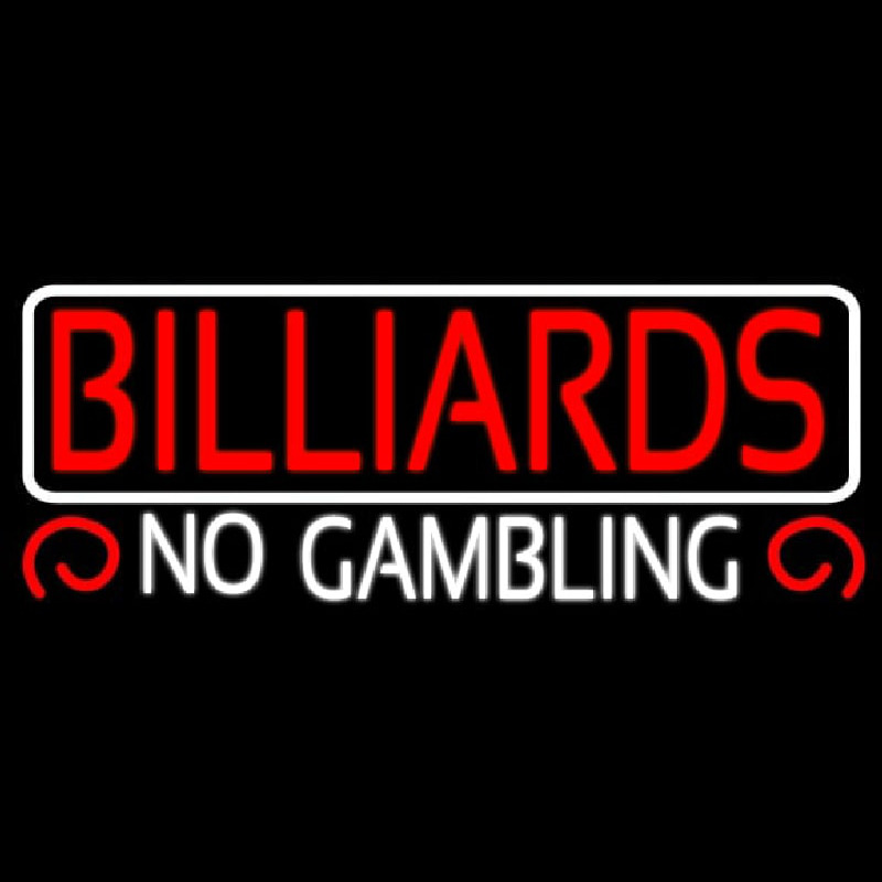 Billiards No Gambling 2 Neonkyltti