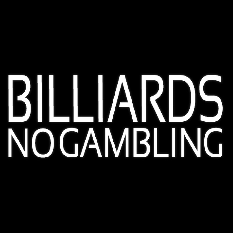 Billiards No Gambling 3 Neonkyltti