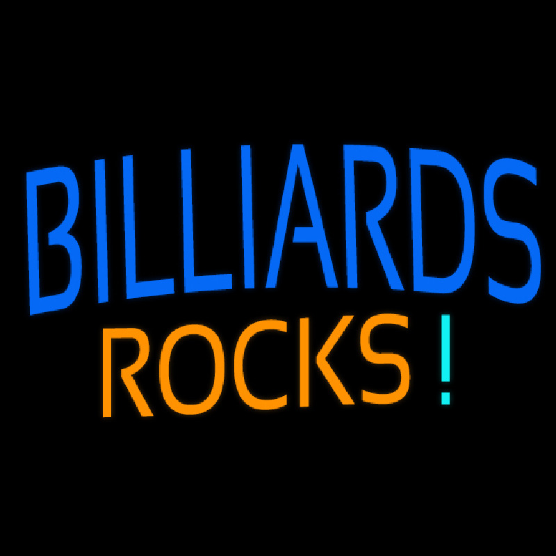 Billiards Rocks 1 Neonkyltti