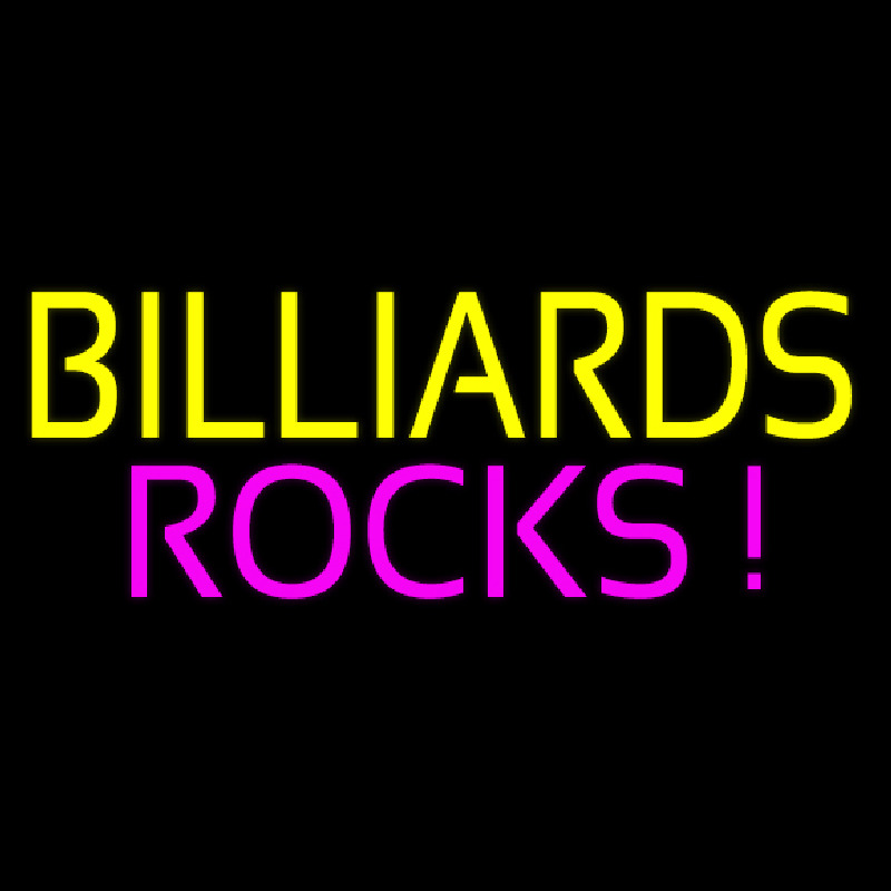 Billiards Rocks 3 Neonkyltti