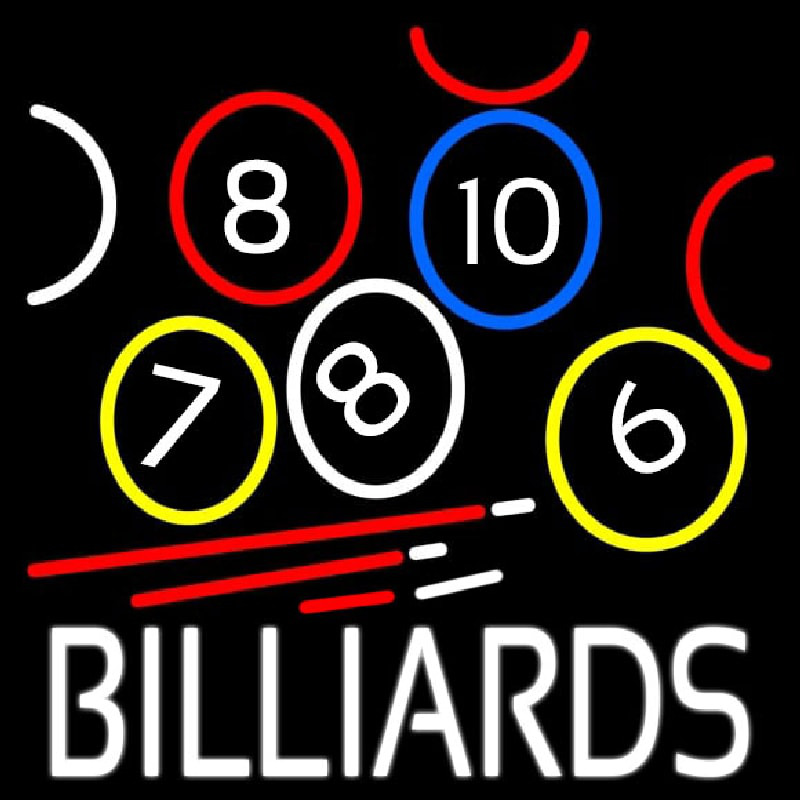 Billiards With Logo Neonkyltti