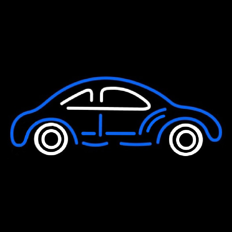 Blue And White Car Logo Neonkyltti