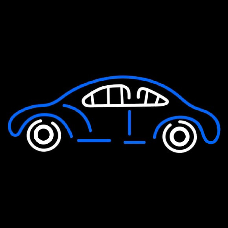 Blue Car Logo Neonkyltti