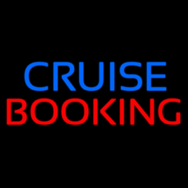 Blue Cruise Red Booking Neonkyltti