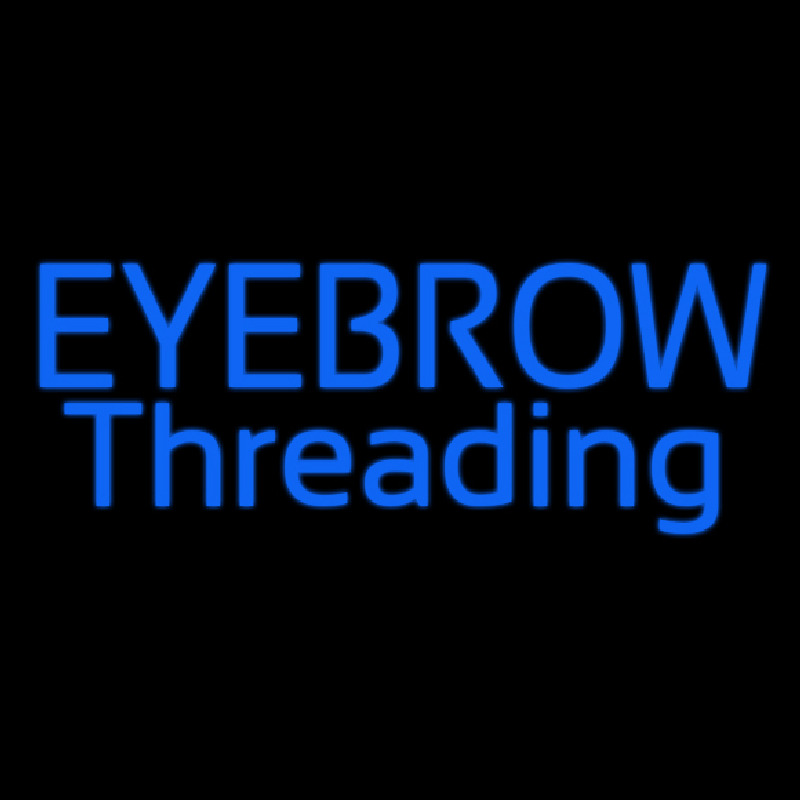 Blue Eyebrow Threading Neonkyltti