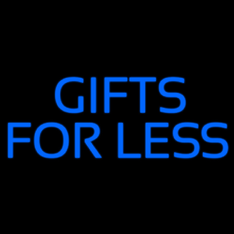 Blue Gifts For Less Block Neonkyltti