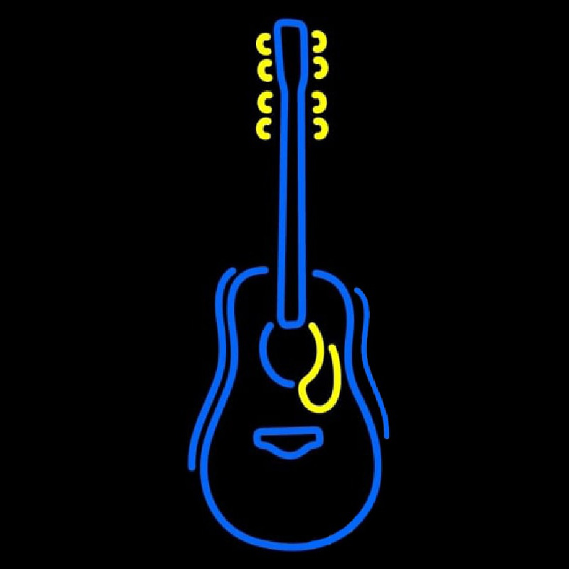 Blue Guitar Logo Neonkyltti