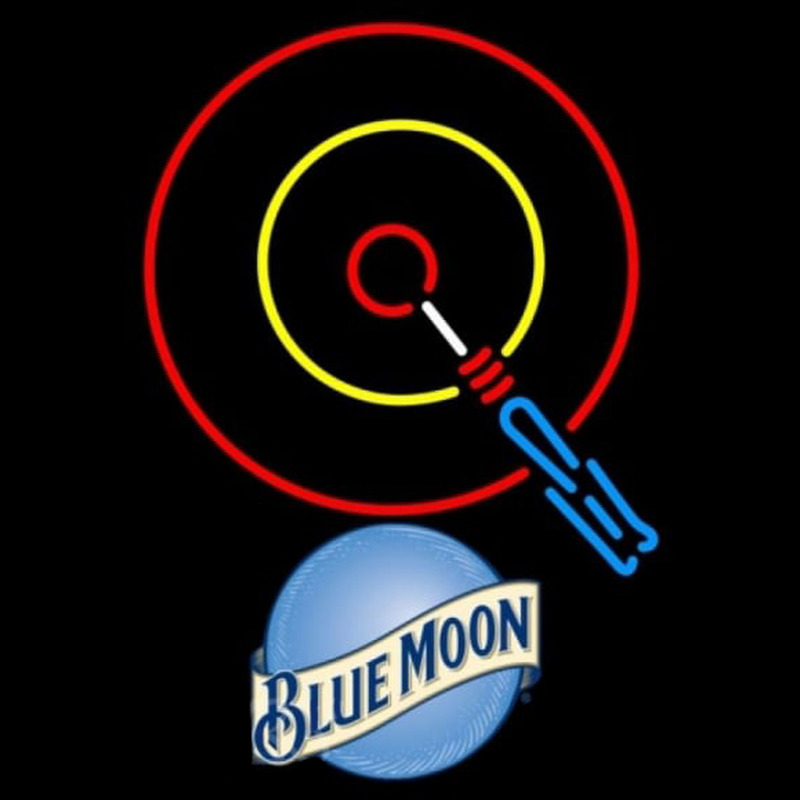 Blue Moon DART Beer Sign Neonkyltti