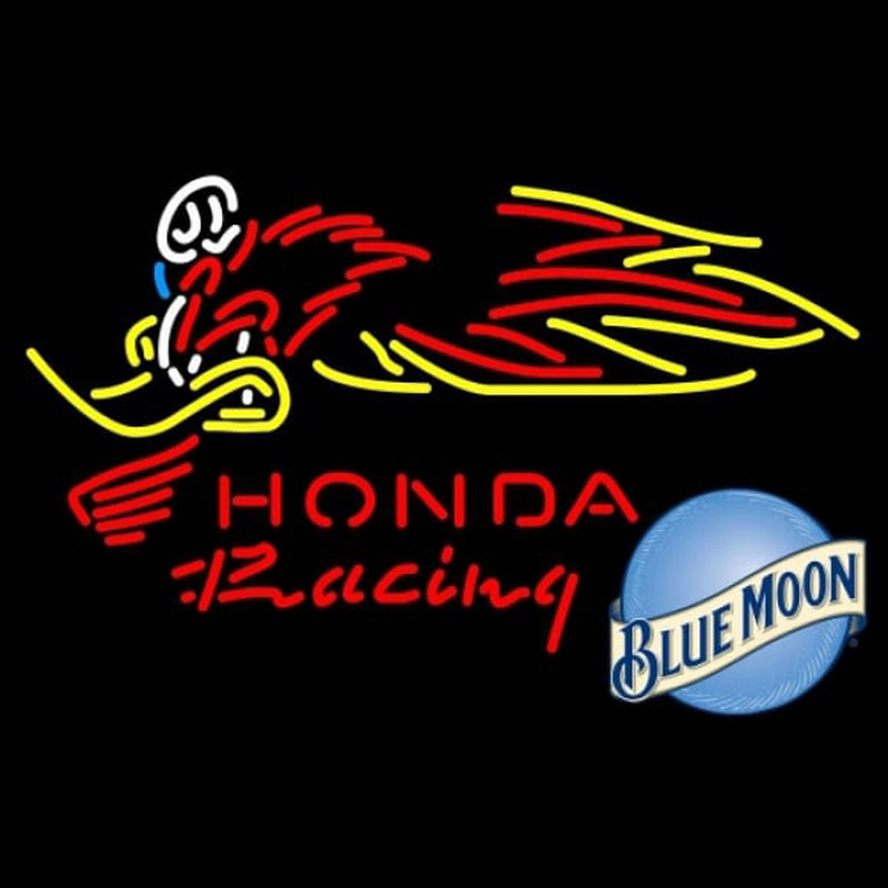 Blue Moon Honda Racing Woody Woodpecker Crf 250450 Beer Sign Neonkyltti