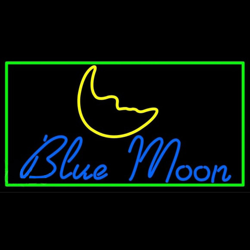 Blue Moon Italic Beer Sign Neonkyltti