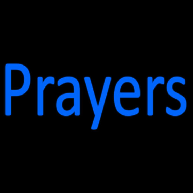 Blue Prayers Neonkyltti