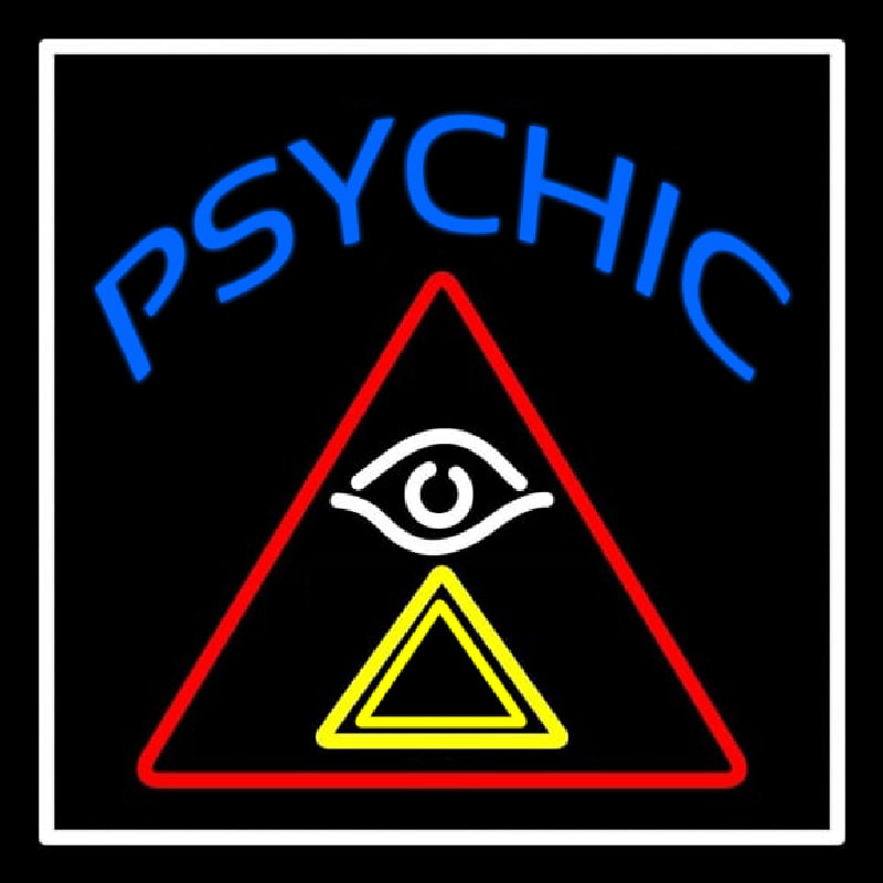 Blue Psychic Logo Neonkyltti