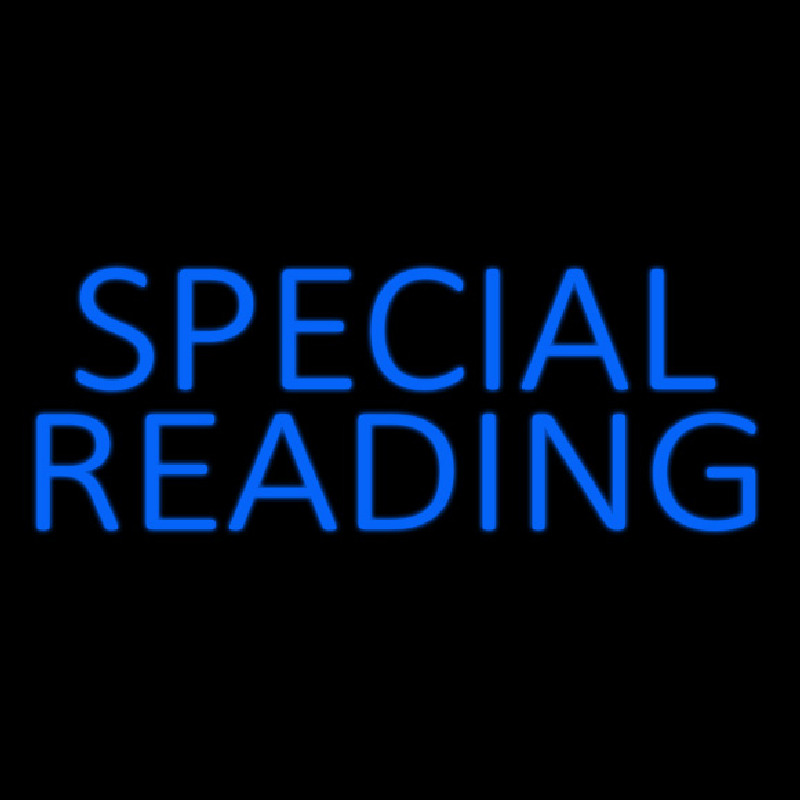 Blue Special Reading Neonkyltti