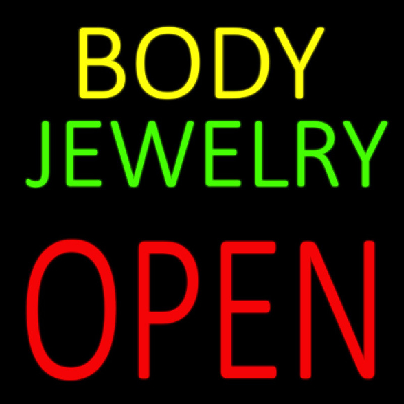 Body Jewelry Open Block Neonkyltti