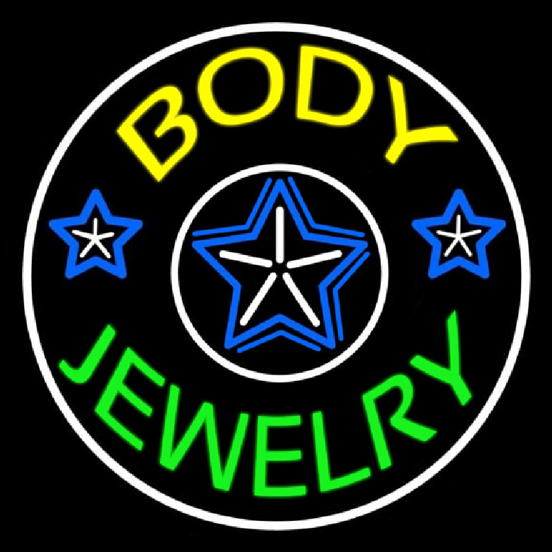 Body Jewelry Round Neonkyltti