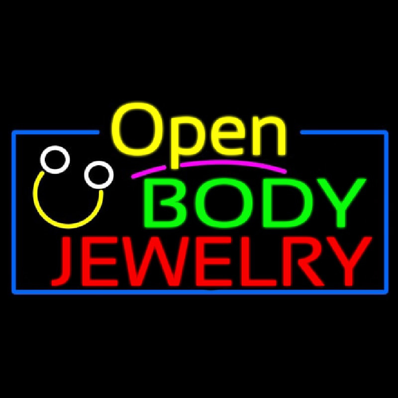 Body Jewelry With Logo Open Neonkyltti