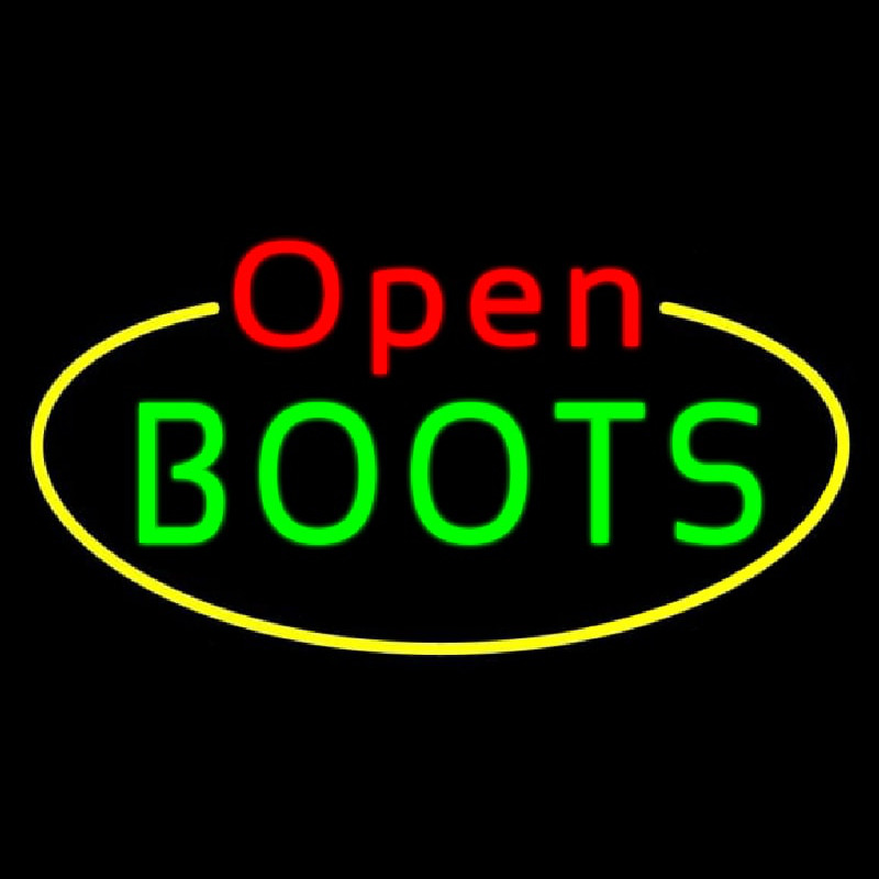 Boots Open With Border Neonkyltti