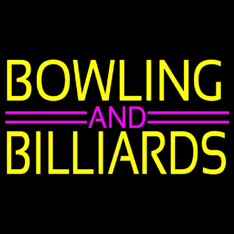 Bowling And Billiards 1 Neonkyltti