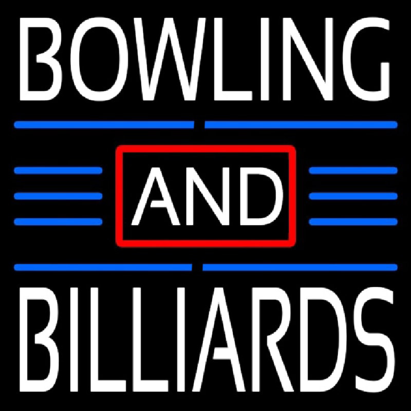 Bowling And Billiards 1 Neonkyltti