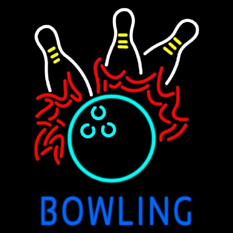 Bowling Fire Neonkyltti