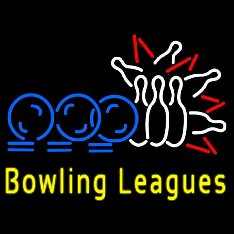 Bowling Leagues Neonkyltti