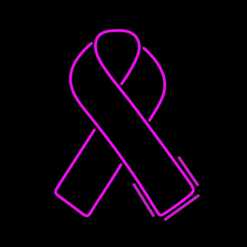 Breast Cancer Ribbon Neonkyltti