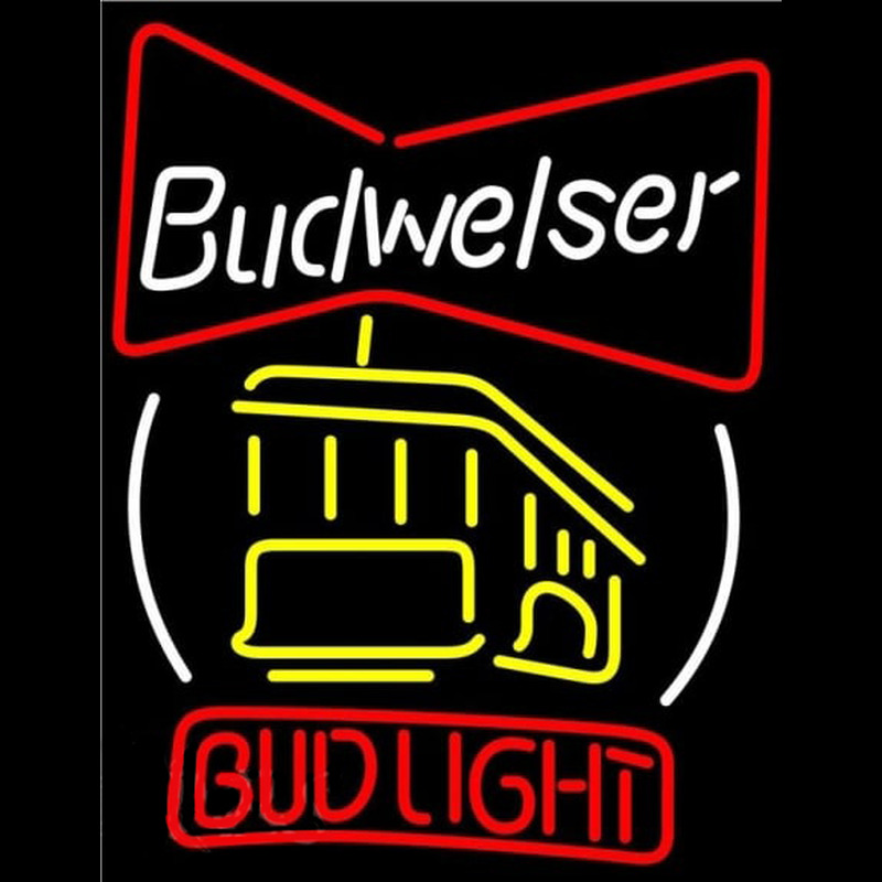 Bud Cable Car Beer Sign Neonkyltti