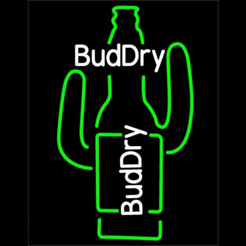 Bud Dry Cactus Beer Sign Neonkyltti