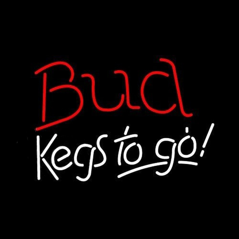 Bud Kegs To Go Beer Sign Neonkyltti