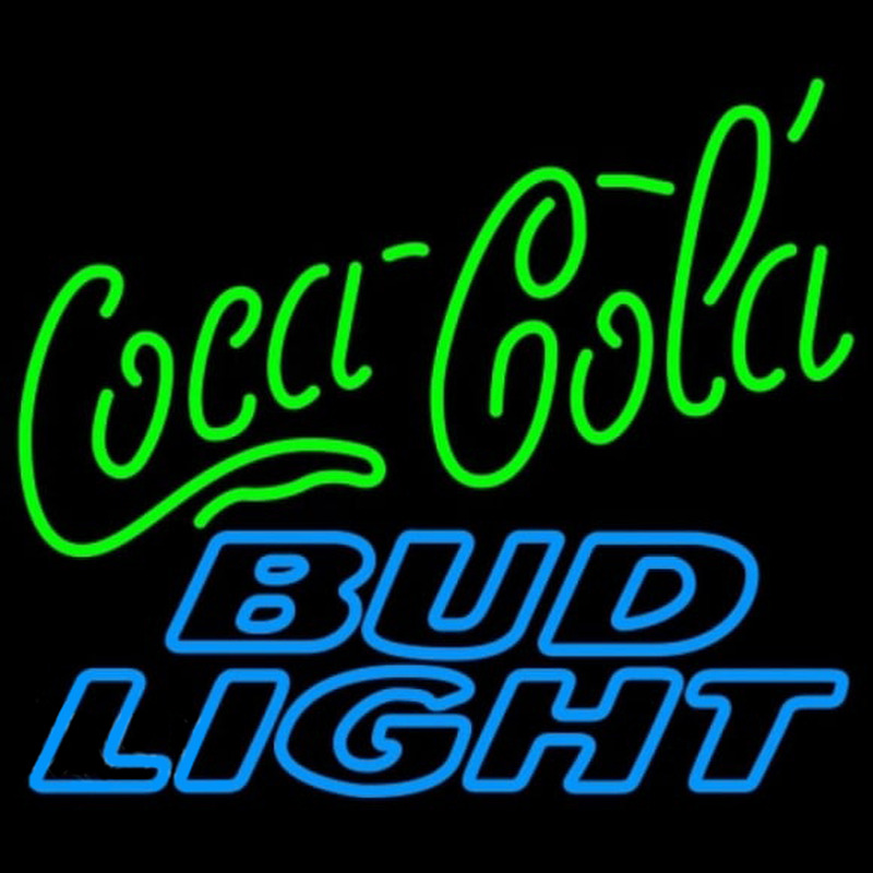 Bud Light Coca Cola Green Neonkyltti