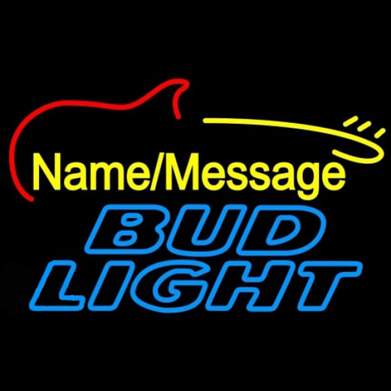 Bud Light Electric Guitar Beer Sign Neonkyltti