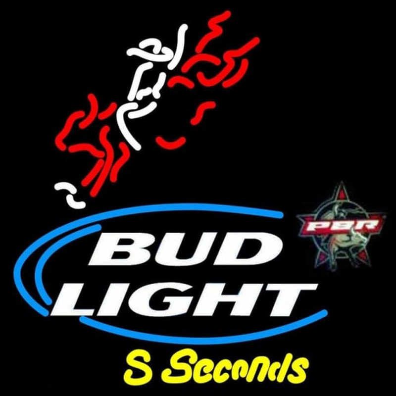 Bud Light Pbr Bull Rider Beer Sign Neonkyltti