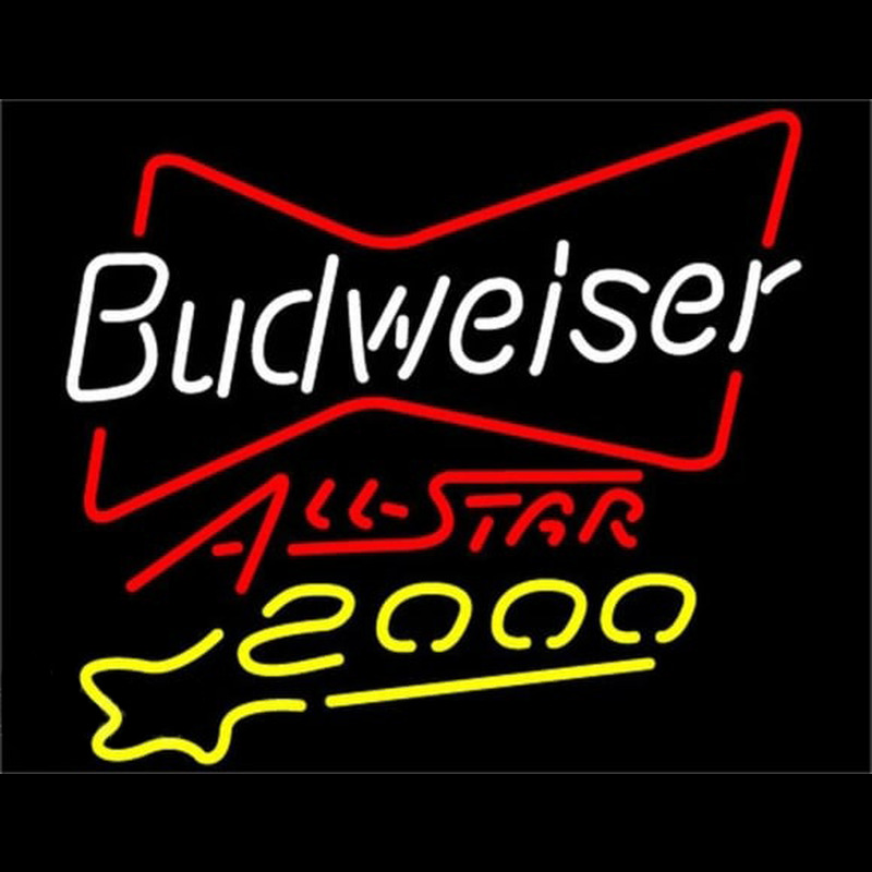 Budweiser All Star 2000 Beer Sign Neonkyltti