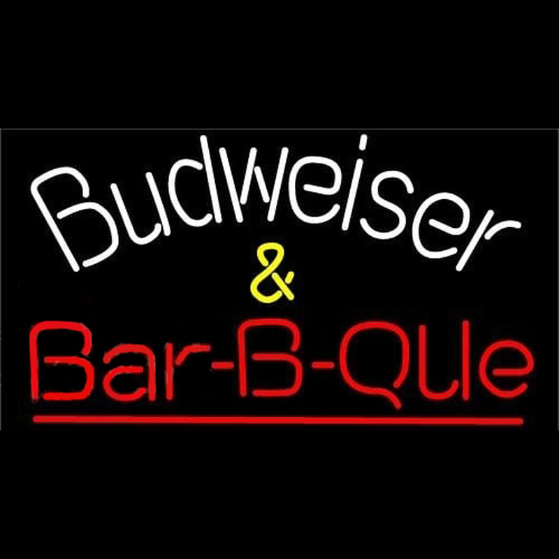 Budweiser Barbeque Beer Sign Neonkyltti