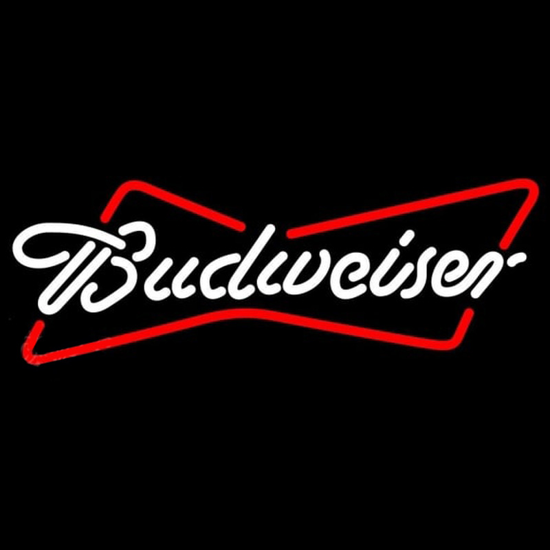 Budweiser Bowtie Beer Sign Neonkyltti