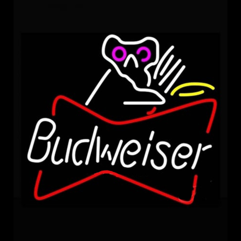 Budweiser Bowtie Koala Bear Beer Light Neonkyltti