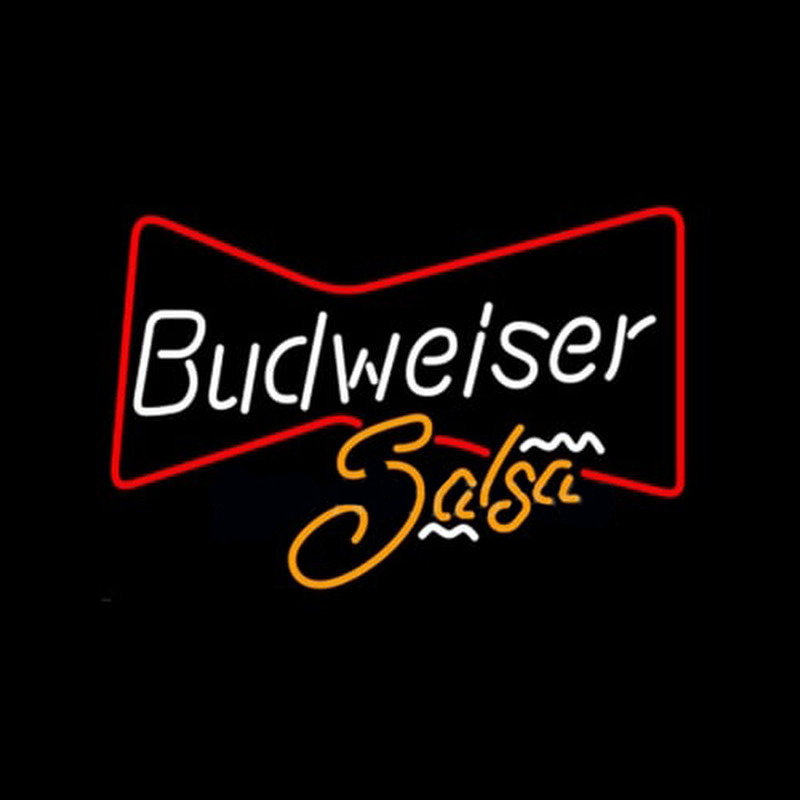 Budweiser Bowtie Salsa Neonkyltti